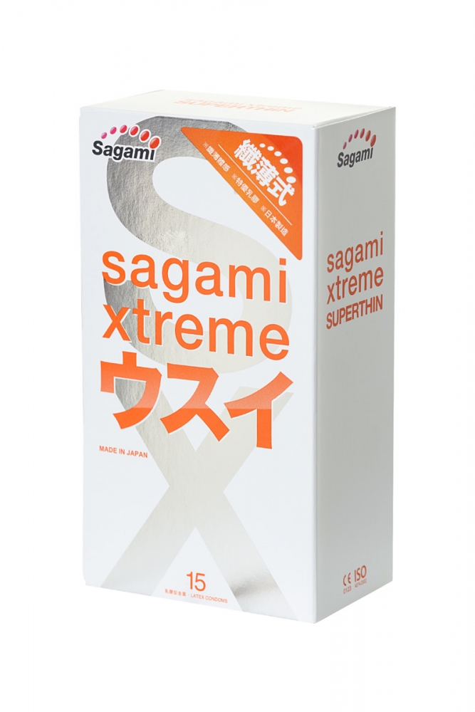 Презервативы &quot;Sagami Xtreme 0,04&quot; ультратонкие, 15шт 