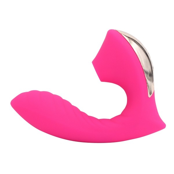 Вибратор с вакуумным стимулятором клитора &quot;Vandersex&quot; розовый 