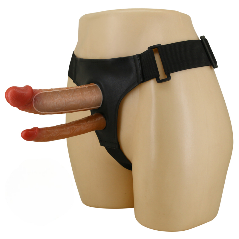 Фаллопротез для двойного проникновения &quot;Pretty Love Keaven&quot; мулат 