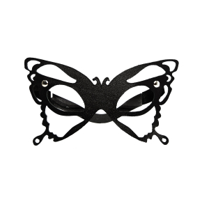 Маска открытая фигурная "Crazy Handmade" бабочка, кожа