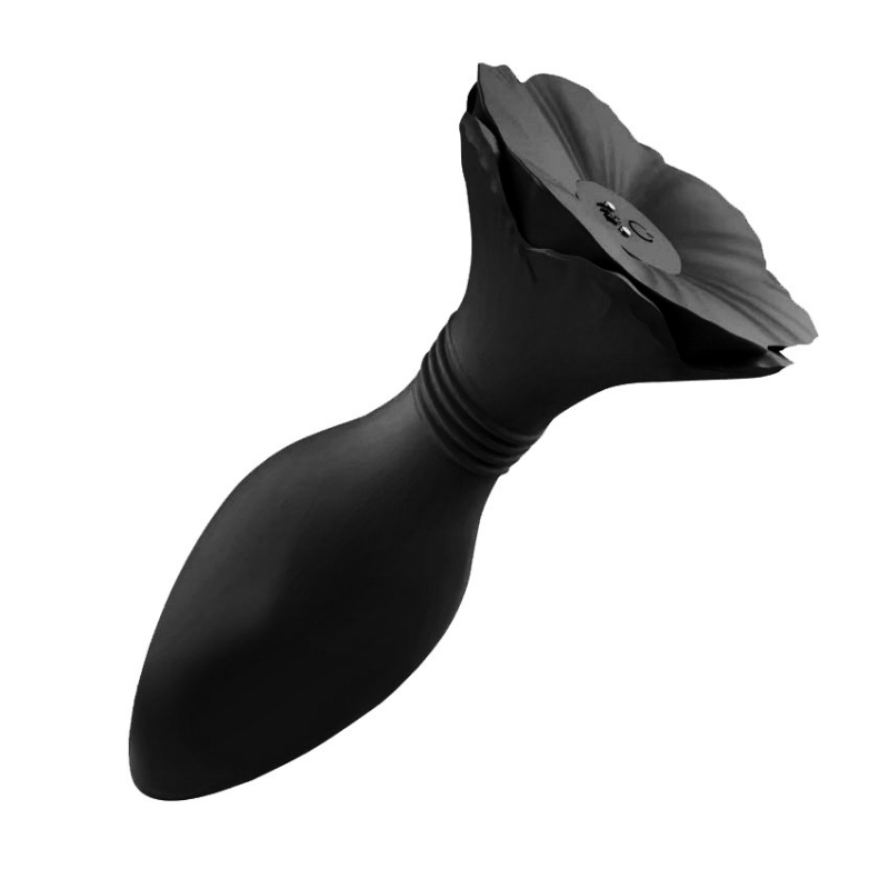 Пробка с вибрацией "S-Hande Morning Glory" на дистанционном управлении, черная 